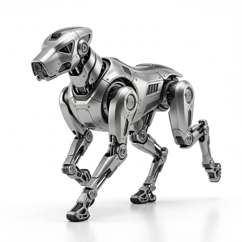 CNC machining of robot dog parts